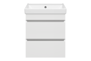 Тумба под раковину Misty Енисей 50 белая глянцевая