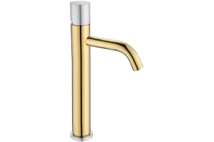 Смеситель Boheme Stick 122-GCR.2 для раковины, gold touch chrome