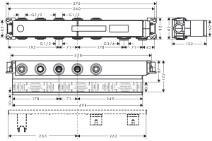 Скрытая часть Hansgrohe RainSelect 15311180 - 2