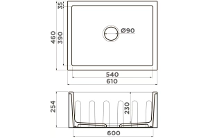 Мойка кухонная Omoikiri Mikura Natceramic/белый (4997068) - 3