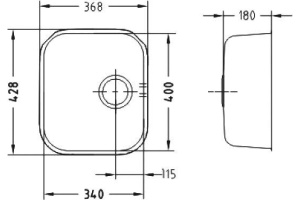 Мойка кухонная Alveus Variant Monarch 40 золото - 3