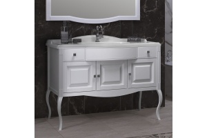 Тумба с раковиной Opadiris Лаура 120 белая матовая