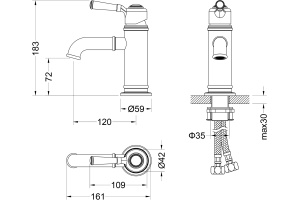 Смеситель Timo Arisa 5361/03F для раковины - 2