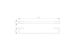 Полотенцедержатель ABBER Westen золото матовый - 2