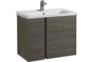 Тумба с раковиной Aquaton Стоун 80 темное дерево