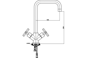 Смеситель для кухни GPD NINO хром - 2