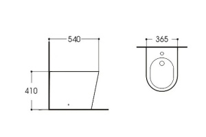 Биде напольное Aquatek Вега 54 белый (AQ1058-00) - 2