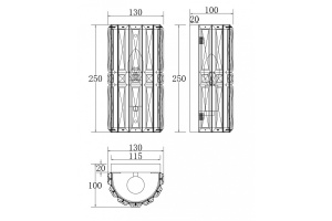 Настенный светильник Maytoni Facet MOD094WL-01G - 2