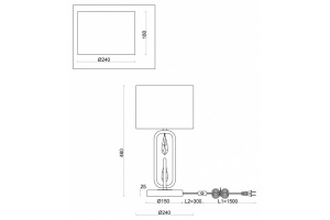 Настольная лампа Freya Riverside FR1007TL-01BS - 2