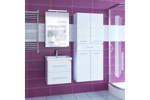 Тумба с раковиной Санта Омега 50 белый - 3