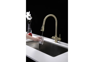 Смеситель для кухни Paulmark Lange бронза - 3