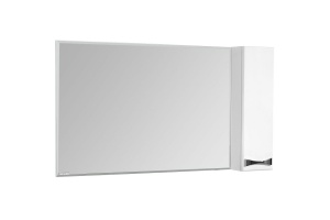 Зеркало-шкаф Aquaton Диор 120 R с подсветкой и подогревом белый