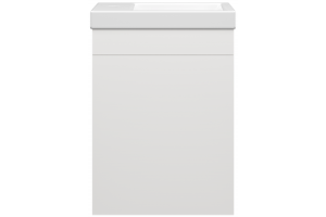 Тумба под раковину Misty Лира 40 белая глянцевая