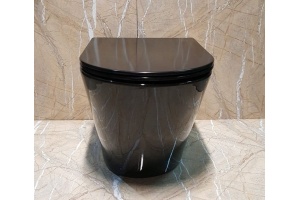 Унитаз приставной Ceramalux черный (NS-3178-18) - 3