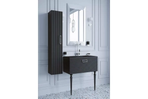 Тумба под раковину Armadi Art Vallessi Avangarde Linea 80 черный - хром - 2