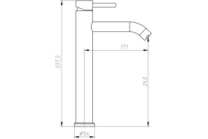 Смеситель Aquanet Steel для раковины AF210-11S - 3