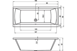 Акриловая ванна Riho Julia 180 - 2