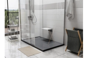 Поддон для душа Wasserkraft Wiese 140x90 серый матовый - 2