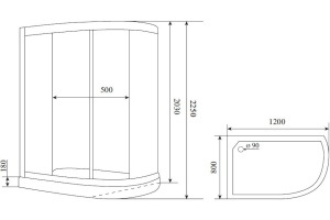 Душевая кабина Timo Premium Ilma-902 L B Black - 2