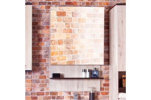 Зеркало-шкаф Бриклаер Карибы 60 дуб кантри, венге R