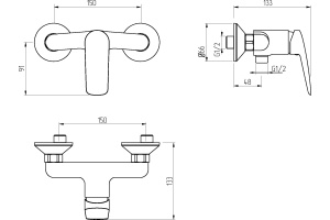 Смеситель для душа Migliore Laguna 26084 хром - 2