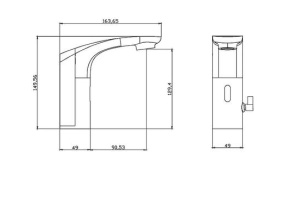 Смеситель для раковины электронный BelBagno Acqua хром (ACQUA-ELV-CRM) - 2