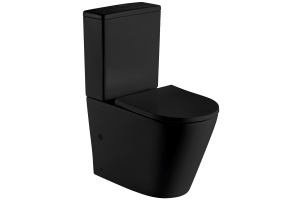 Унитаз-компакт Weltwasser WW SK Salzbach 001MT-BL безободковый с микролифтом черный матовый (10000003765)