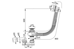 Слив-перелив Ravak X01318 - 2
