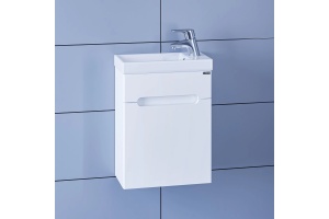 Тумба с раковиной подвесная Санта Лондон 40 белый