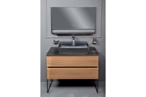 Мебельная раковина Armadi Art Vallessi 875, черная - 2