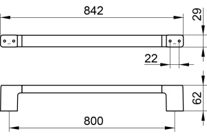 Полотенцедержатель Keuco Collection Moll 12701 010800 хром - 3