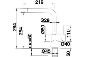 Смеситель для кухонной мойки Blanco Linus белый (516702) - 2
