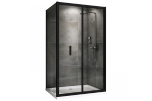 Душевой уголок Abber Sonnenstrand 90x90 профиль черный (AG07090B-S90B)