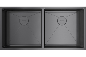Мойка кухонная Omoikiri Taki 86-2 вороненая сталь