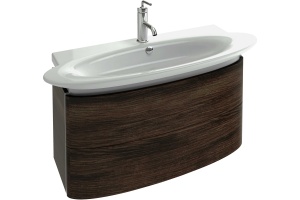 Тумба с раковиной Jacob Delafon Presquile 100 палисандр, 2 ящика