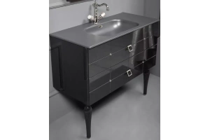 Тумба под раковину Armadi Art Vallessi Avangarde Piazza 100 черный - хром