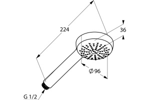 Душевая лейка Kludi Logo (6810005-00) - 2