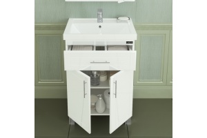 Тумба под раковину напольная Санта Дублин 70 белый - 3