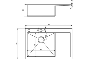 Мойка кухонная Zorg Inox RX RX-7851-L - 3