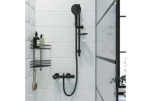 Смеситель для ванны с душем GPD Gildo черный матовый - 3