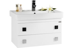 Тумба с раковиной Vod-Ok Квадро 70 белая