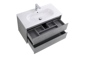 Тумба с раковиной BelBagno Kraft 80 серый - 2