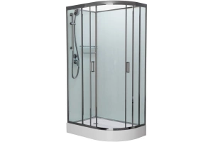 Душевая кабина Frank Brilliant 100х80 левая стекло матовое