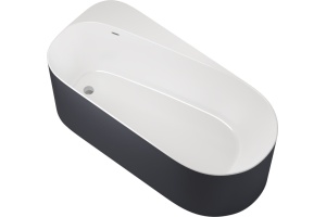 Акриловая ванна Allen Brau Priority 170x80 2.31001.20/AM белый глянец (панель антрацит)