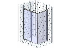 Душевой уголок Good Door Jazze WTW+SP-G-BR 110x80 - 3