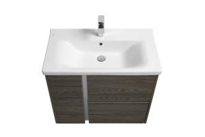 Тумба под раковину Aquaton Стоун 80 темное дерево