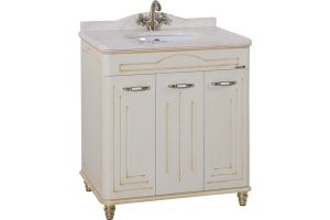 Тумба для комплекта Bellezza Аллегро Люкс 100 бежевая патина золото