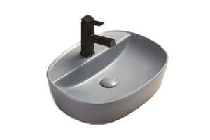 Раковина накладная CeramaLux NC 50.5 см голубой матовый (78239XMHL-4)