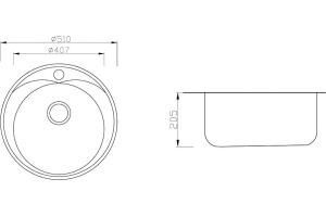 Мойка кухонная Zorg Inox Pvd SZR-510/205 Bronze - 2