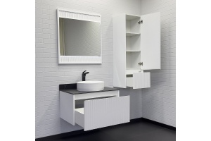 Тумба с раковиной Comforty Марсель 75 белая матовая - 3